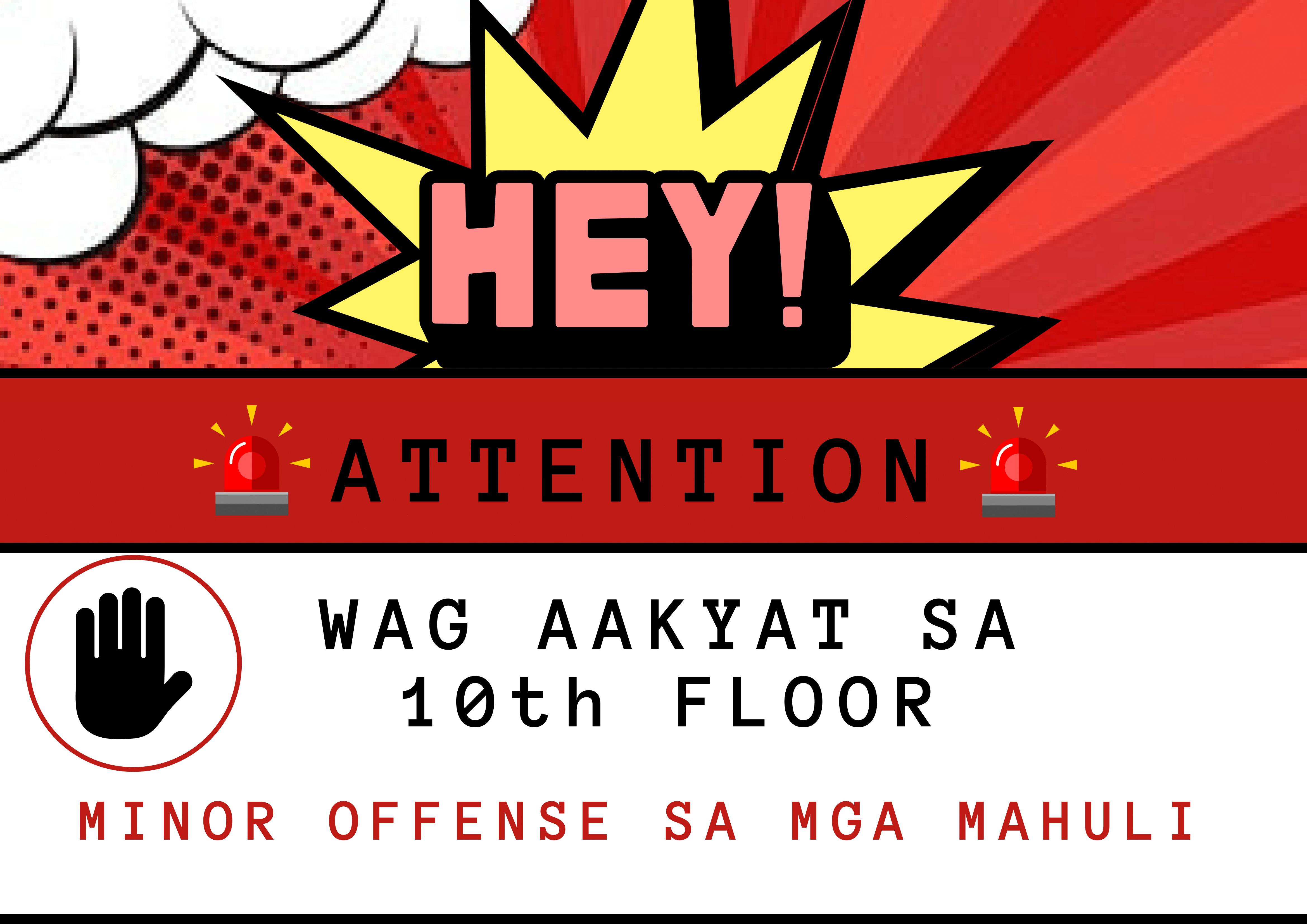 Thumbnail of Warning Poster for Filipino PT