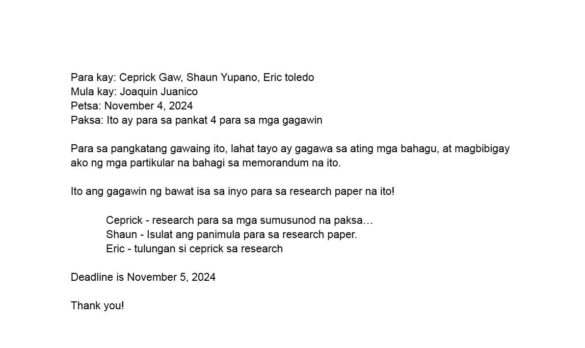 Thumbnail of Memorandum for Filipino Subject